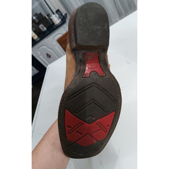 ARIAT Madrina macchiato/ red western boots women's size 8B square toe cowgirl - Picture 8 of 9